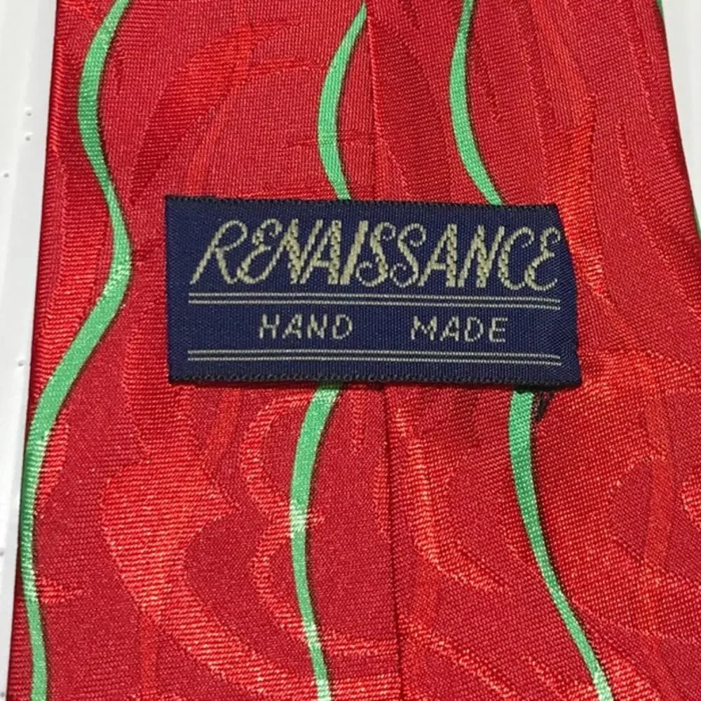 Renaissance Santa Claus Christmas Short Wide Mens Necktie